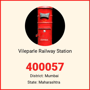 Vileparle Railway Station pin code, district Mumbai in Maharashtra