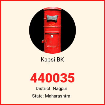 Kapsi BK pin code, district Nagpur in Maharashtra