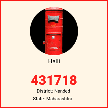 Halli pin code, district Nanded in Maharashtra