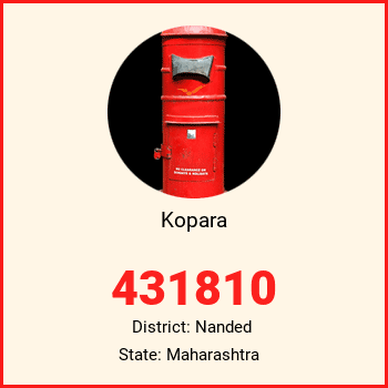 Kopara pin code, district Nanded in Maharashtra