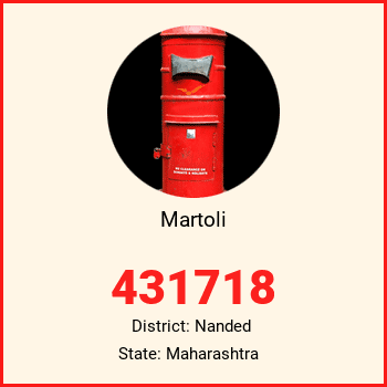 Martoli pin code, district Nanded in Maharashtra