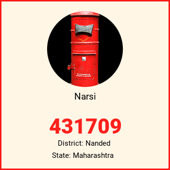 Narsi pin code, district Nanded in Maharashtra