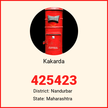Kakarda pin code, district Nandurbar in Maharashtra