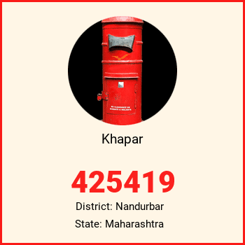 Khapar pin code, district Nandurbar in Maharashtra