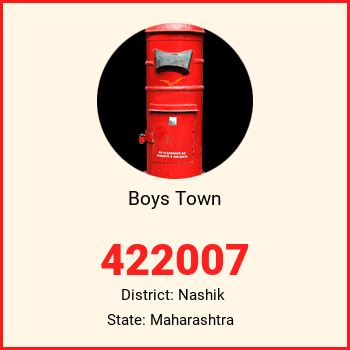Boys Town pin code, district Nashik in Maharashtra
