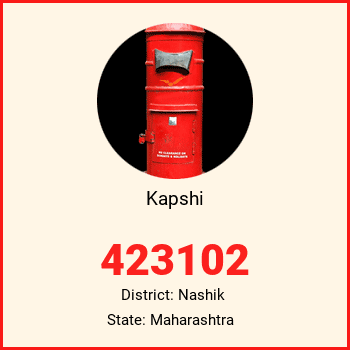 Kapshi pin code, district Nashik in Maharashtra