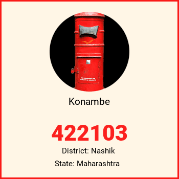 Konambe pin code, district Nashik in Maharashtra