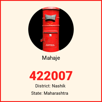 Mahaje pin code, district Nashik in Maharashtra