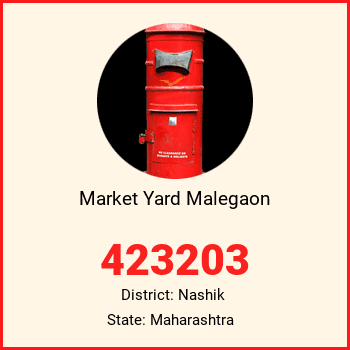 Market Yard Malegaon pin code, district Nashik in Maharashtra