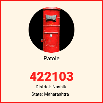 Patole pin code, district Nashik in Maharashtra