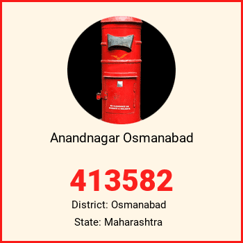 Anandnagar Osmanabad pin code, district Osmanabad in Maharashtra