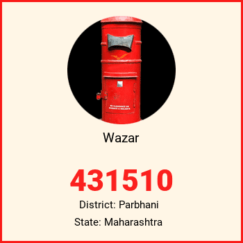Wazar pin code, district Parbhani in Maharashtra