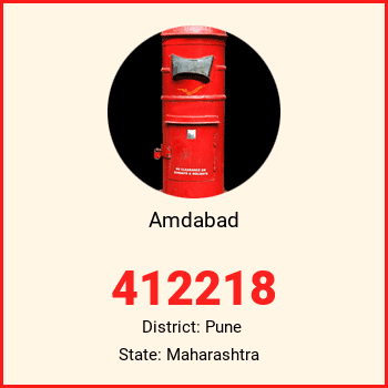 Amdabad pin code, district Pune in Maharashtra