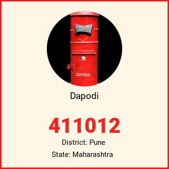 Dapodi pin code, district Pune in Maharashtra