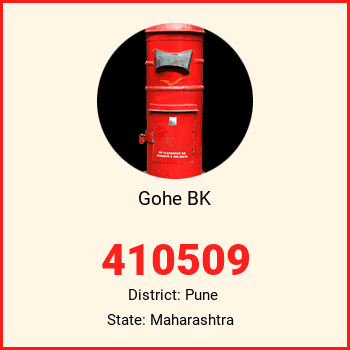 Gohe BK pin code, district Pune in Maharashtra