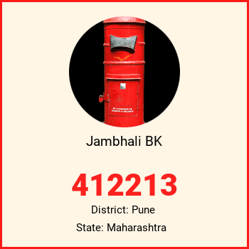 Jambhali BK pin code, district Pune in Maharashtra