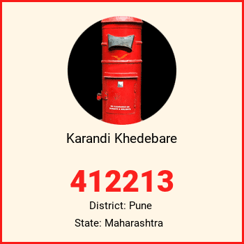 Karandi Khedebare pin code, district Pune in Maharashtra