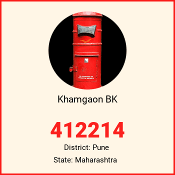 Khamgaon BK pin code, district Pune in Maharashtra