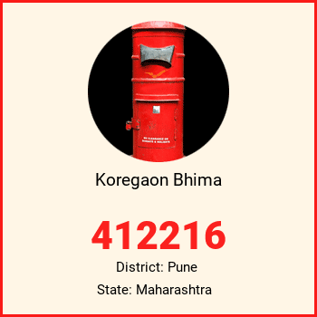 Koregaon Bhima pin code, district Pune in Maharashtra
