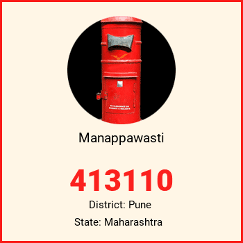 Manappawasti pin code, district Pune in Maharashtra
