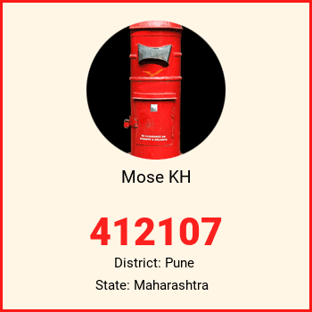 Mose KH pin code, district Pune in Maharashtra