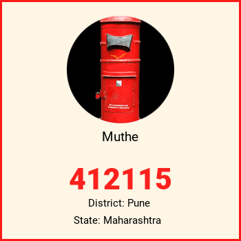 Muthe pin code, district Pune in Maharashtra