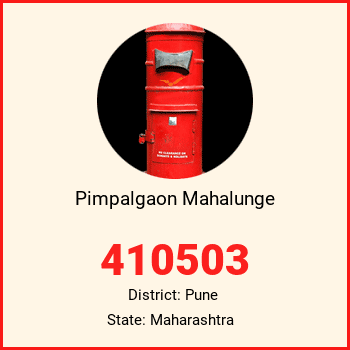 Pimpalgaon Mahalunge pin code, district Pune in Maharashtra