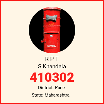 R P T S Khandala pin code, district Pune in Maharashtra