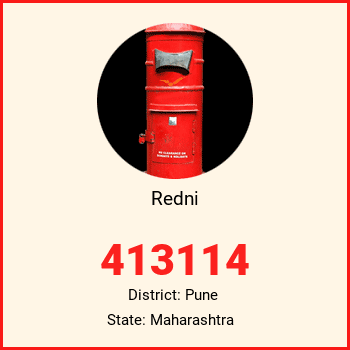 Redni pin code, district Pune in Maharashtra