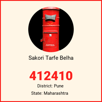 Sakori Tarfe Belha pin code, district Pune in Maharashtra