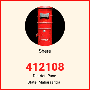 Shere pin code, district Pune in Maharashtra