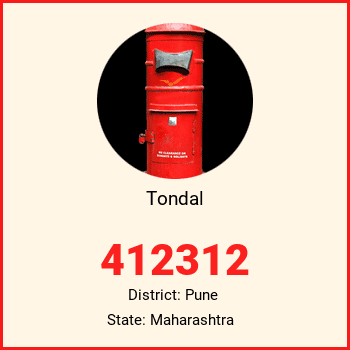 Tondal pin code, district Pune in Maharashtra
