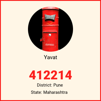Yavat pin code, district Pune in Maharashtra