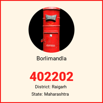 Borlimandla pin code, district Raigarh in Maharashtra
