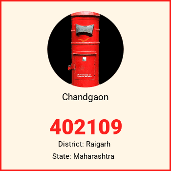 Chandgaon pin code, district Raigarh in Maharashtra