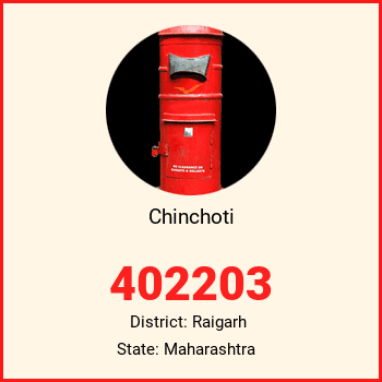 Chinchoti pin code, district Raigarh in Maharashtra