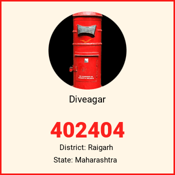 Diveagar pin code, district Raigarh in Maharashtra