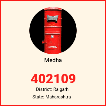 Medha pin code, district Raigarh in Maharashtra