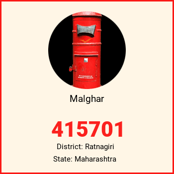 Malghar pin code, district Ratnagiri in Maharashtra