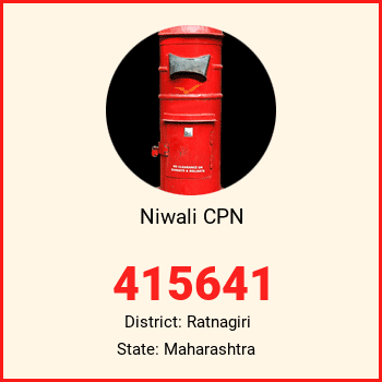 Niwali CPN pin code, district Ratnagiri in Maharashtra