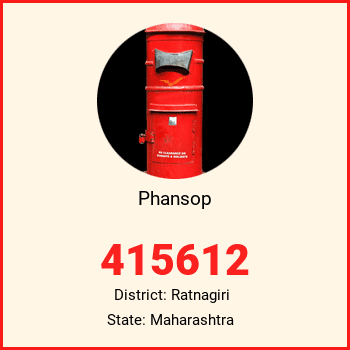 Phansop pin code, district Ratnagiri in Maharashtra