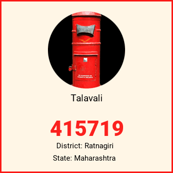 Talavali pin code, district Ratnagiri in Maharashtra