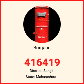 Borgaon pin code, district Sangli in Maharashtra