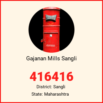 Gajanan Mills Sangli pin code, district Sangli in Maharashtra