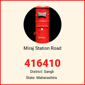 Miraj Station Road pin code, district Sangli in Maharashtra