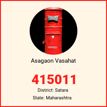Asagaon Vasahat pin code, district Satara in Maharashtra
