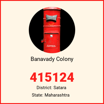 Banavady Colony pin code, district Satara in Maharashtra