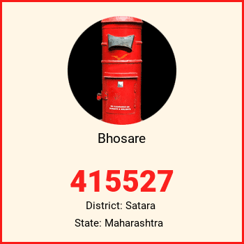 Bhosare pin code, district Satara in Maharashtra