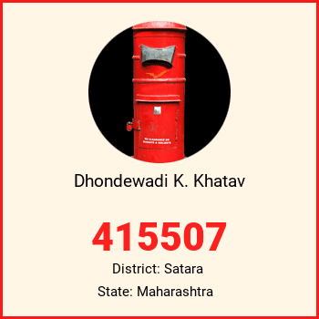 Dhondewadi K. Khatav pin code, district Satara in Maharashtra