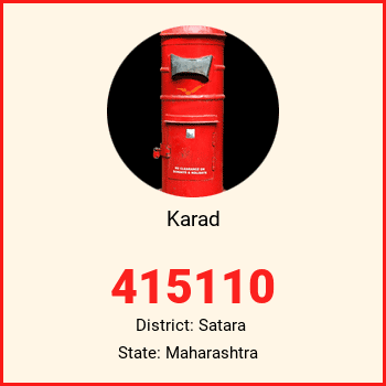 Karad pin code, district Satara in Maharashtra